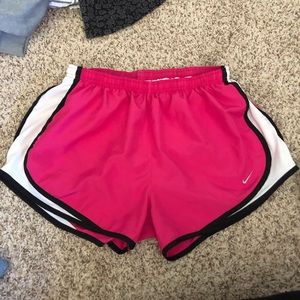 Pink nike shorts